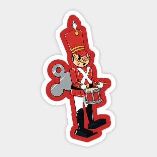 Christmas Toy Solider Drum Line Sticker